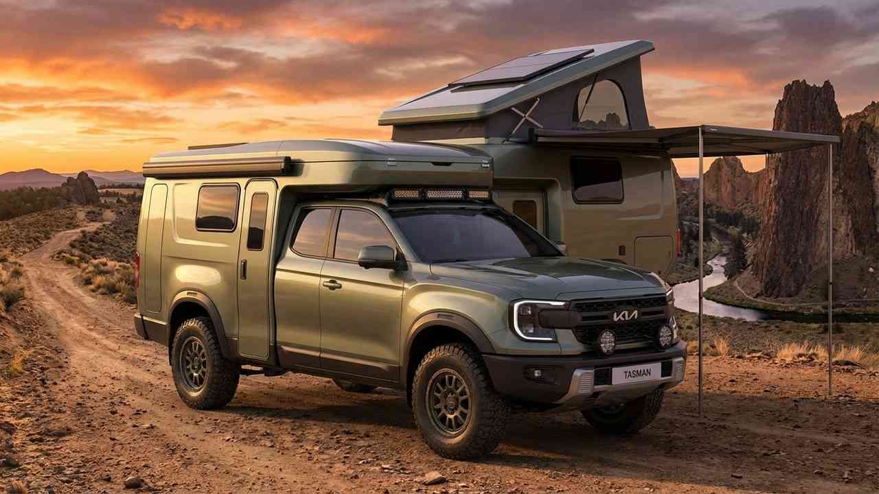 2026 Kia Tasman Pickup Motorhome Launched — Korean Truck Creates Global Adventure Camper - 2026 Kia Tasman Pickup Motorhome Launched