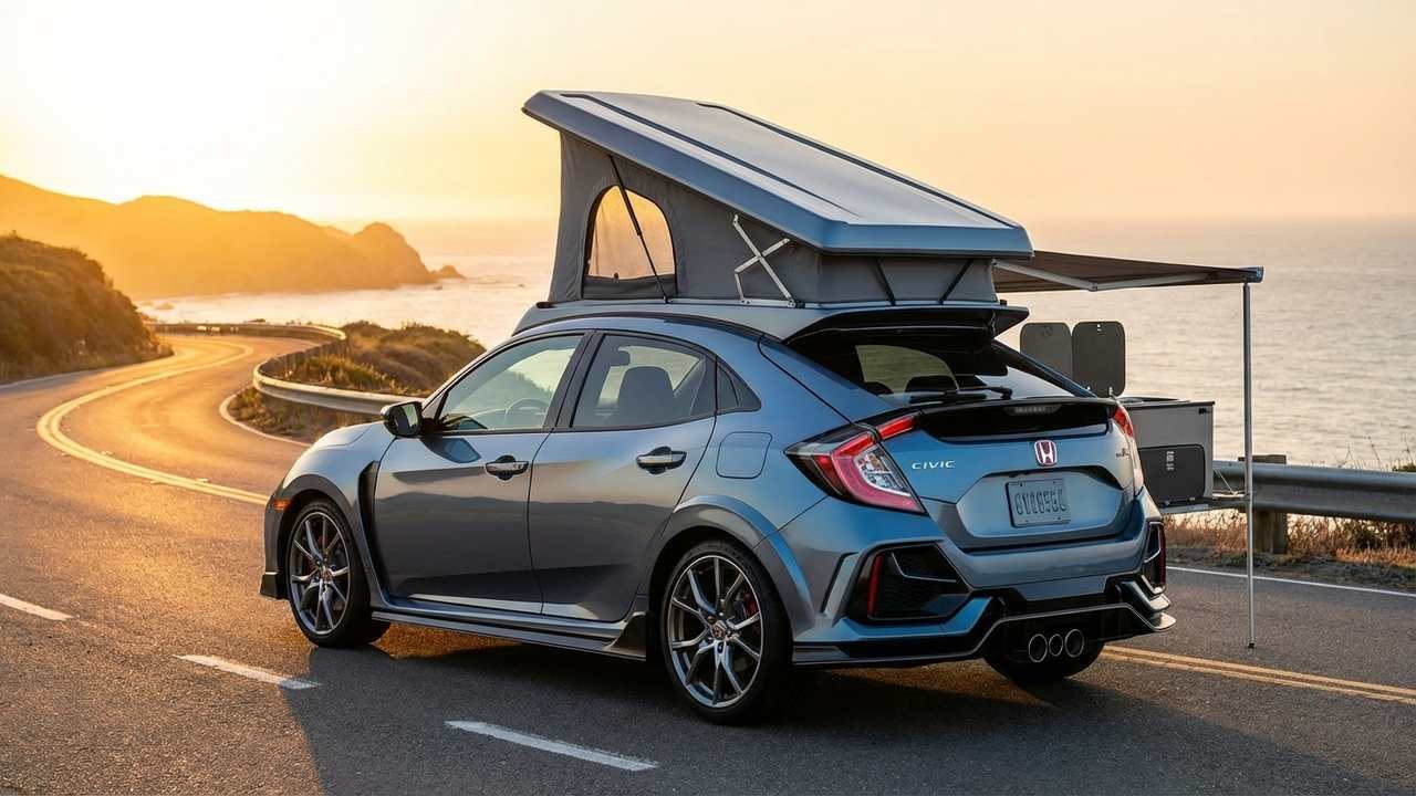 Honda Civic Motorhome 2026 Launched — Turbocharged Platform Creates Sporty Micro Camper - Honda Civic Motorhome 2026 Launched
